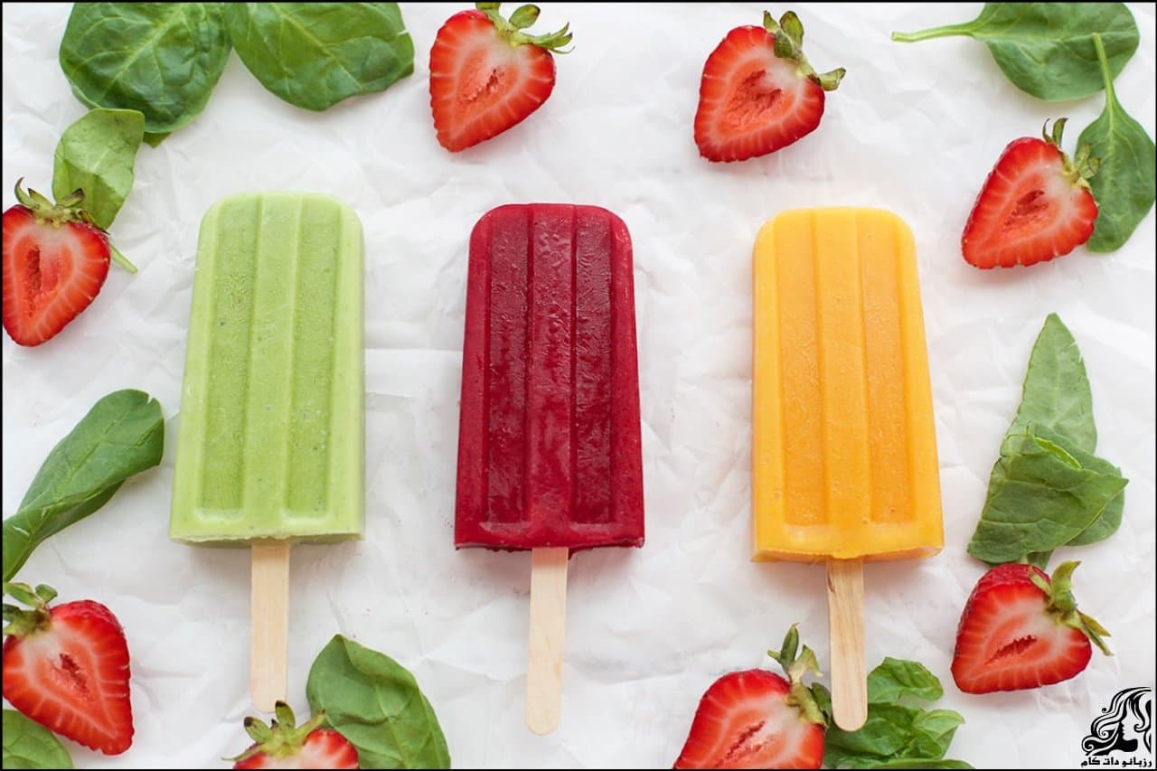 آموزش ساخت یخمک میوه ای خوشمزه با طعم های طبیعی تابستانی