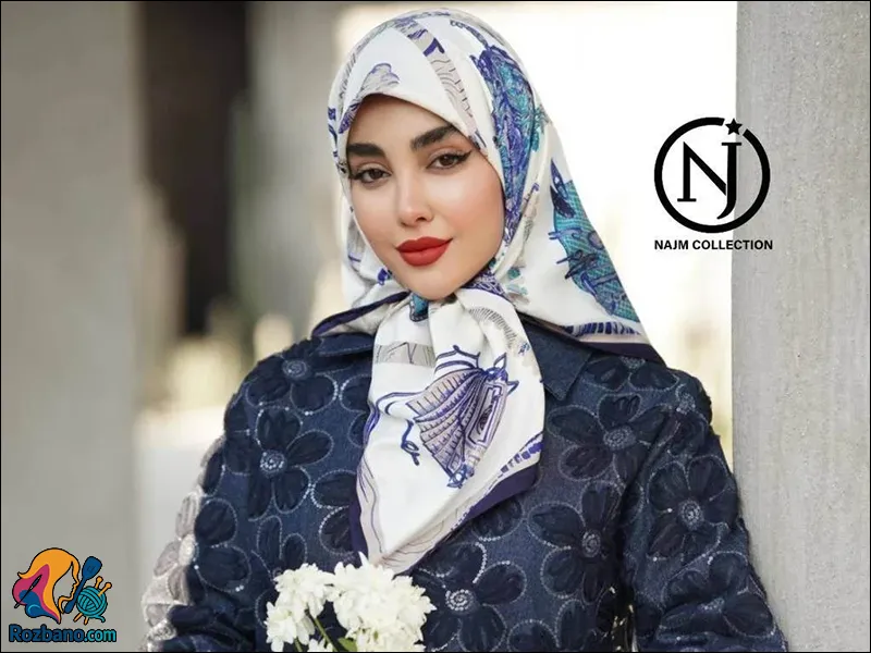 مدل جدید روسری برند هرمس با طرح کلاسیک و خاص
