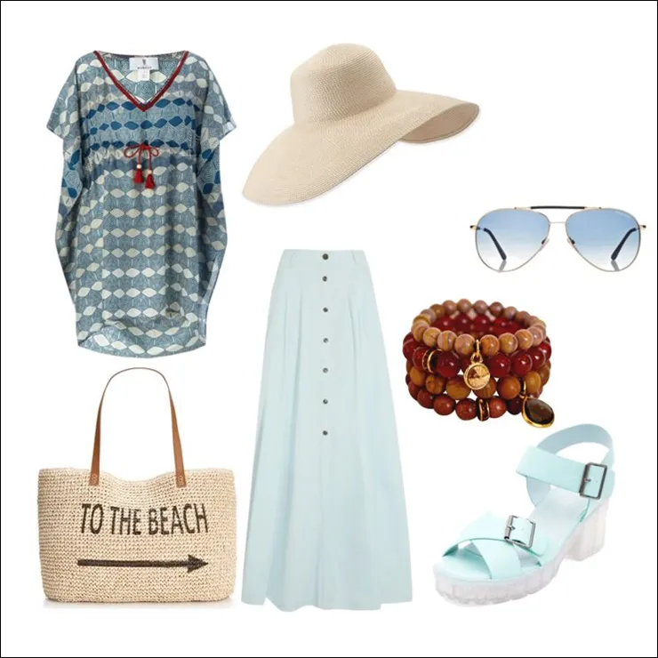 ست لباس با دامن جین برای تیپ روزمره و شیک دخترانه