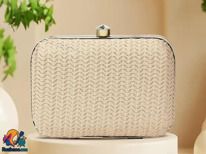 مدل کیف عروس جدید با دسته مرواریدی و فانتزی