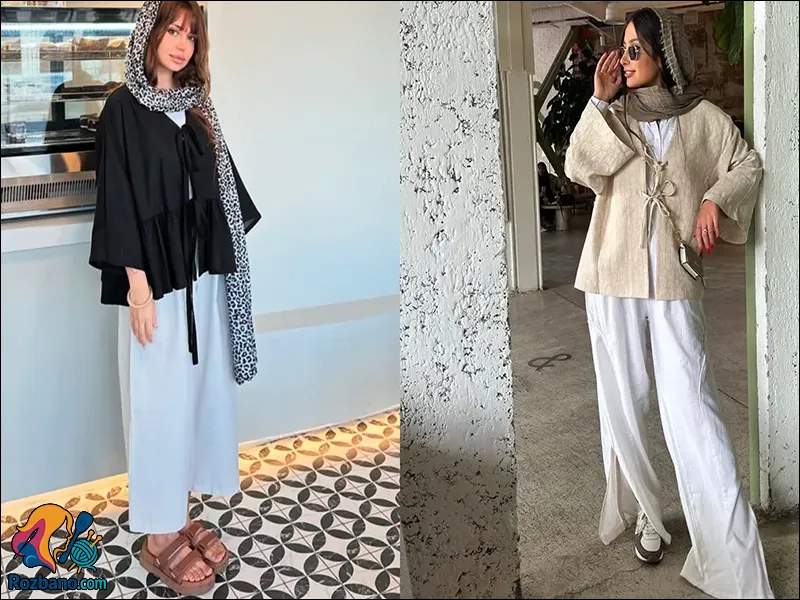 انواع مدل مانتو جدید - مدل مانتو جدید کیمونویی