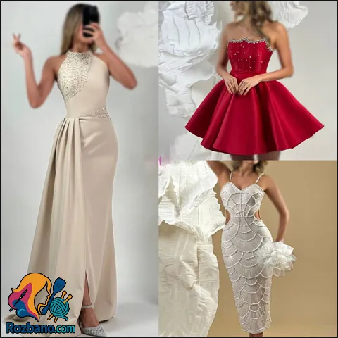 مدل لباس شب زنانه جدید بلند و مد روز