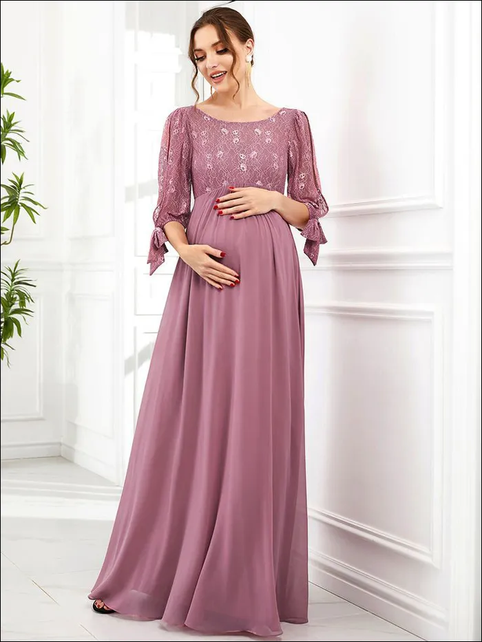 انتخاب بهترین مدل لباس مجلسی بارداری - بهترین رنگ برای لباس مجلسی بارداری