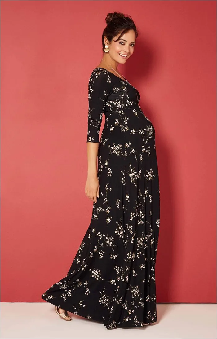 انتخاب بهترین مدل لباس مجلسی بارداری - جنس پارچه لباس مجلسی بارداری