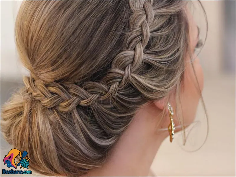 مدل بافت مو جدید - بافت موی مجلسی ترند