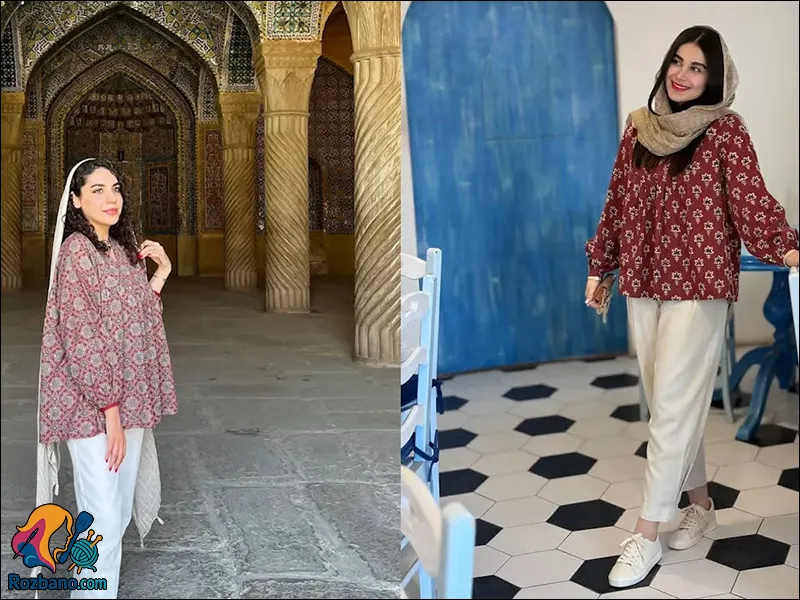 مدل مانتو بهاری شیک و ترند - مدل مانتو بهاری طرح دار (گل دار یا هندسی)