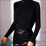 مدل بلوز زنانه و دخترانه مجلسی - بلوز مجلسی ساتن آستین پفی