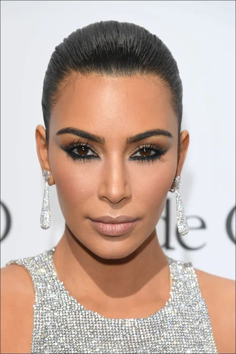 مدل آرایش بازیگران در جشنواره کن - آرایش کیم کارداشیان Kim Kardashian