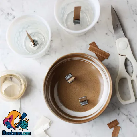 ساخت شمع با فتیله چوبی و عطر دلنشین خانگی