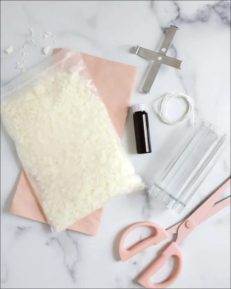 وسایل مورد نیاز برای ساخت شمع به شکل گل