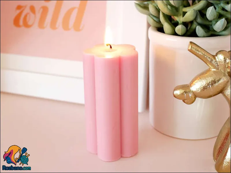 روش ساده ساخت شمع به شکل گل در خانه مرحله به مرحله