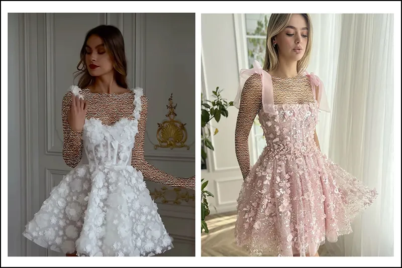 مدل لباس مجلسی دخترانه جدید - پیراهن های فانتزی کوتاه