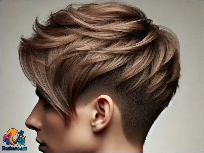 مدل مو جدید دخترانه و زنانه - مدل موی کات پشته‌ای Stacking Crop