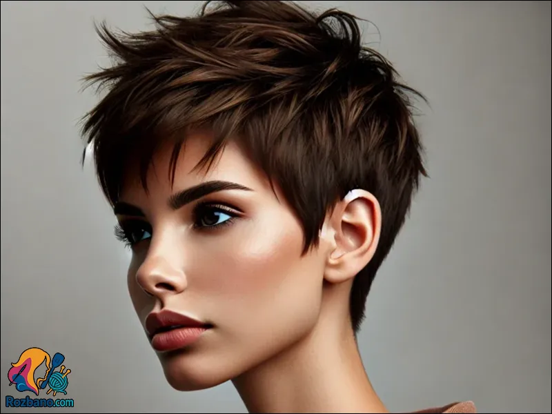 مدل مو جدید دخترانه و زنانه - مدل موی پیکسی جسور Bold Pixie