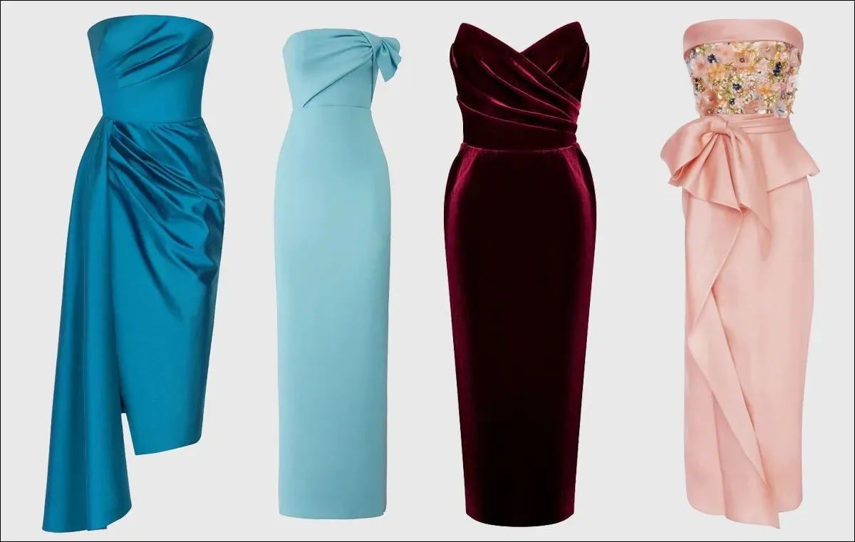 معرفی 8 مدل لباس شب زنانه - پیراهن‌ های دکولته