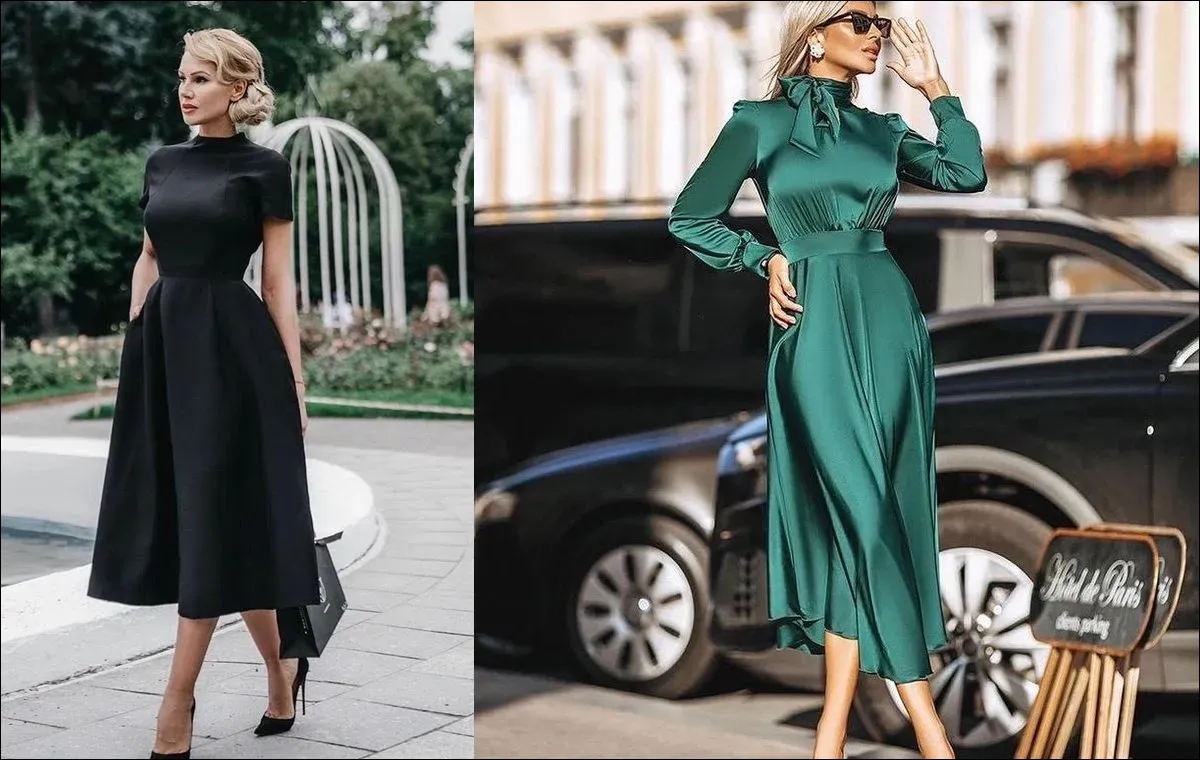 معرفی 8 مدل لباس شب زنانه - پیراهن مجلسی مدل ‌ای لاین A-line