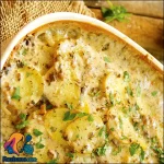 طرز تهیه پای همبرگری با سس قارچ خوشمزه در فر - fast food hamburger pie with mushroom sauce for breakfast sh