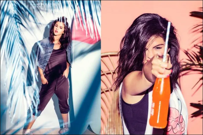 مدل لباس اسپرت دخترانه برند آدیداس با طرح سلنا گومز