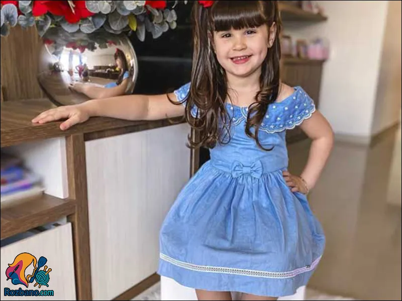 لباس مجلسی بچگانه دخترانه جدید - لباس مجلسی دختر بچه با رنگ های روشن و پاپیون دار