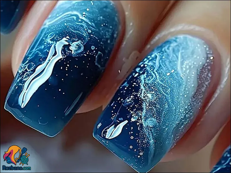 مدل ناخن جدید به سبک صور فلکی و کهکشانی