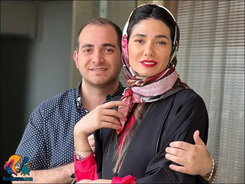 عکس مینا وحید و همسرش
