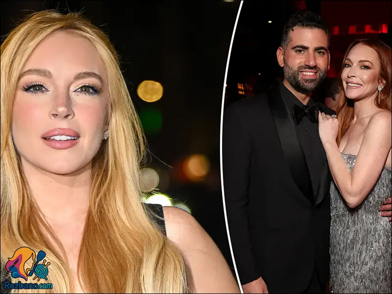 عکس جدید لیندزی لوهان و همسرش