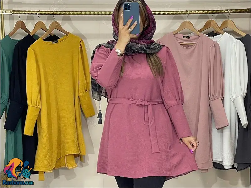 مدل های جدید تونیک زنانه - مدل تونیک مانتویی شیک