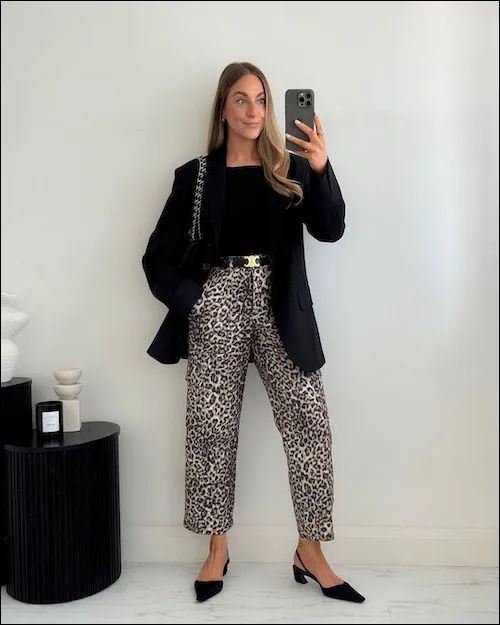 ست لباس با شلوار پلنگی و جدیدترین ایده های استایل