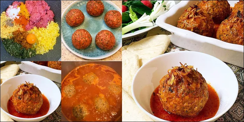 طرز تهیه کوفته برنجی مجلسی مرحله به مرحله