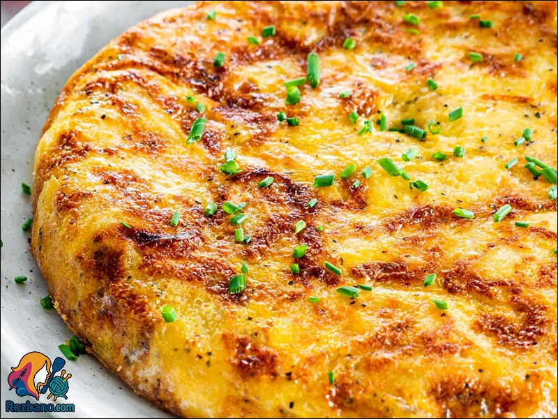 طرز تهیه املت سیب زمینی خوشمزه و آموزش املت اسپانیایی