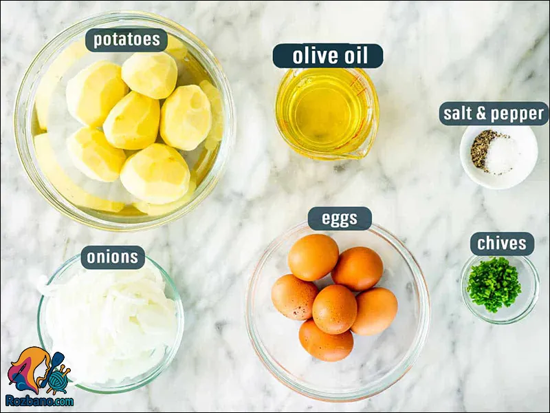 آموزش آشپزی و طرز تهیه املت سیب زمینی با پیاز