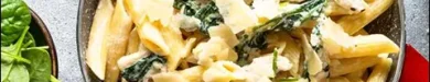 آموزش طرز تهیه پاستا مرغ و اسفناج خوشمزه و ساده