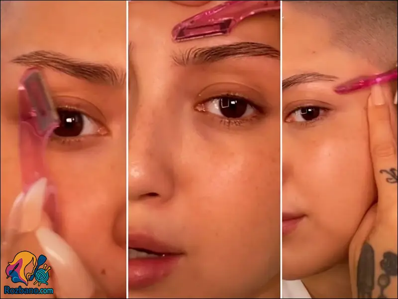 آموزش تیغ زدن ابروها و پرپشت شدن ابروها به روش طبیعی