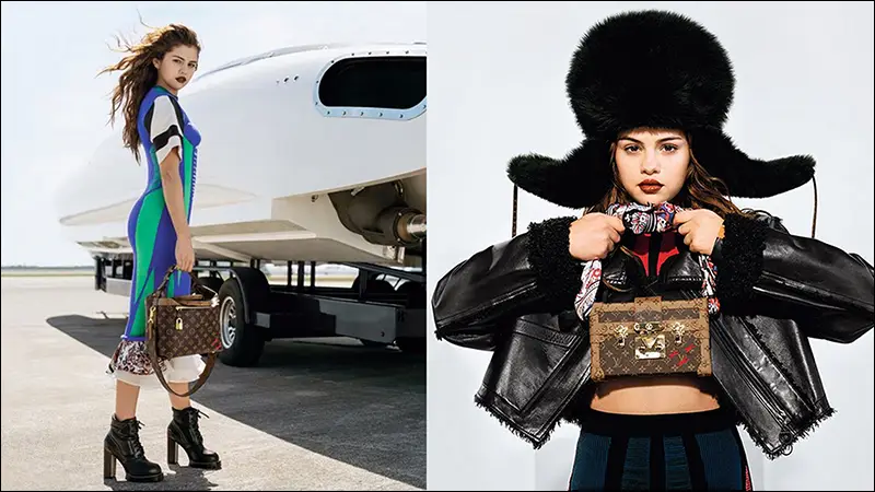 سلنا گومز در تبلیغات برند لویی ویتون