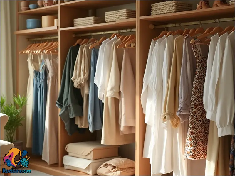 اصول چیدمان کمد لباس زنانه بر اساس مد روز