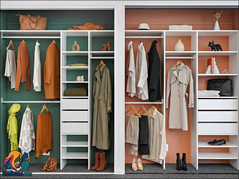 راهنمای اصول چیدمان کمد لباس با سبک مدرن