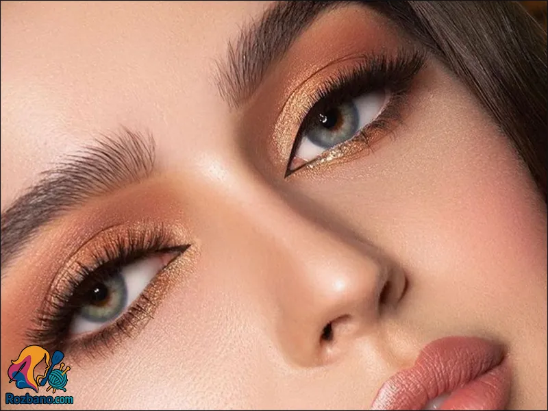 مدل آرایش چشم خطی عروس جدید