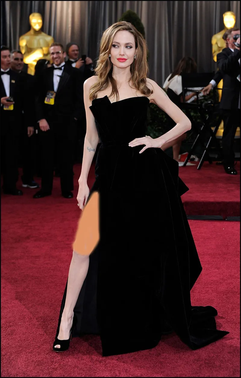 شیک ترین مدل لباس شب به سبک آنجلینا جولی