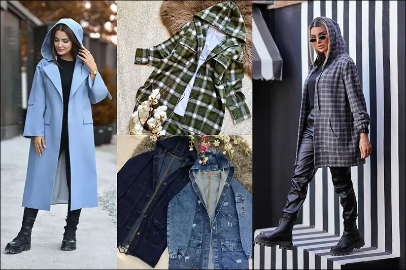 مدل پالتو زنانه جدید - پالتو کلاهدار