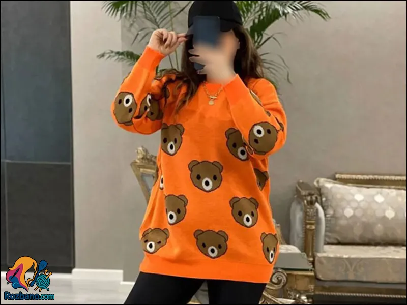 تونیک بافت زنانه شیک و مدرن با استایل خاص