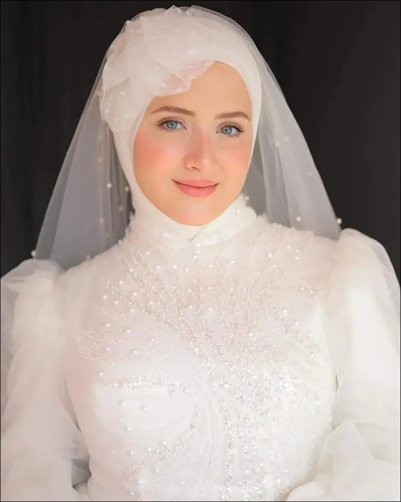 مدل لباس عروس اسلامی ساده و لاکچری