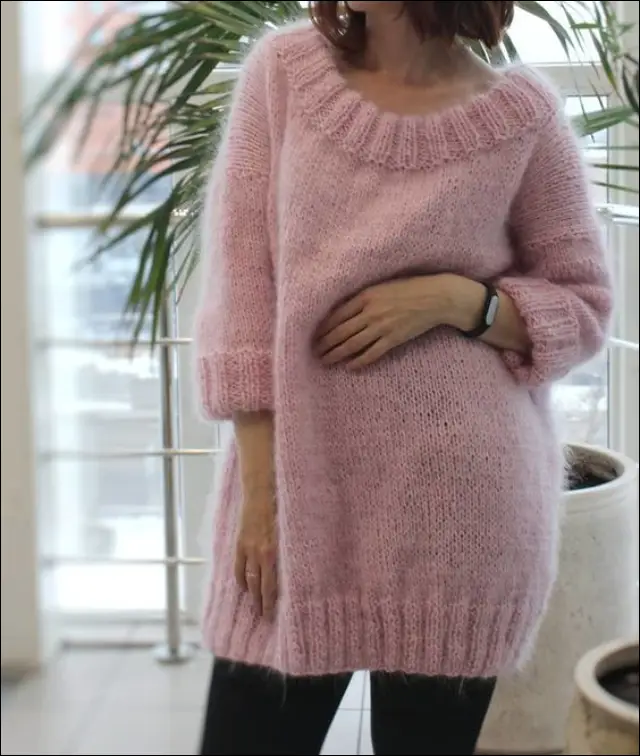 لباس بافت آستین بلند زنانه جدید و شیک