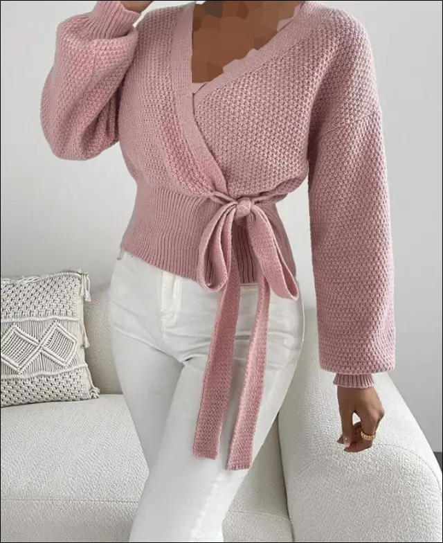 لباس بافت آستین بلند زنانه مجلسی