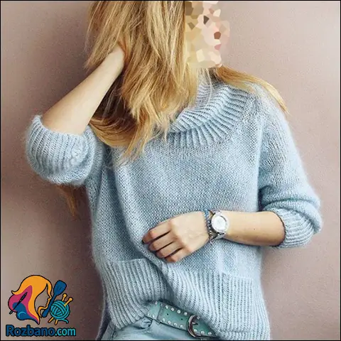 لباس بافت آستین بلند زنانه مجلسی