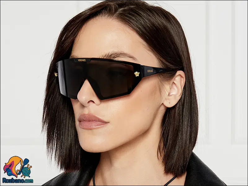 عینک آفتابی برند versace - مدل Shield Sunglasses