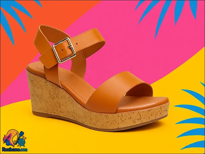 6 مدل صندل تابستانی ترند - صندل زنانه پاشنه دار (wedge sandals)
