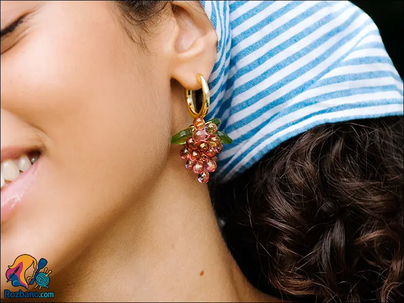 گوشواره ژله ای تمشک از برند آنله (Annele Raspberry Jelly Earrings)