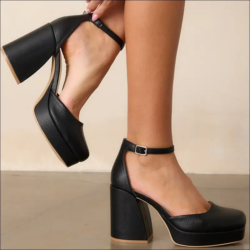 مدل کفش پاشنه بلند زنانه - کفش پاشنه مکعبی (Block Heels)