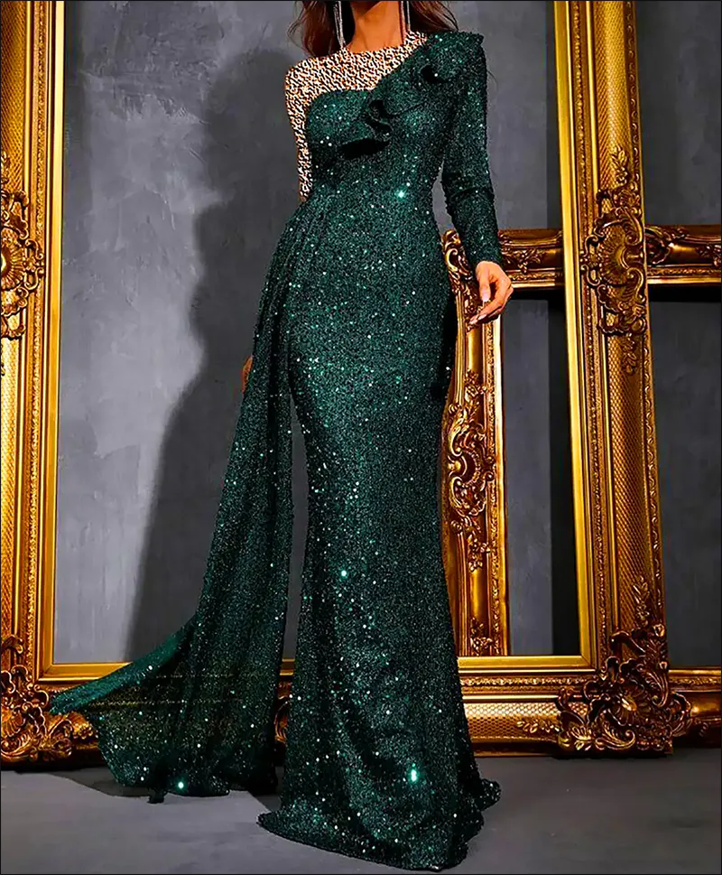 لباس مجلسی جدید زنانه بلند برای مهمانی های شب