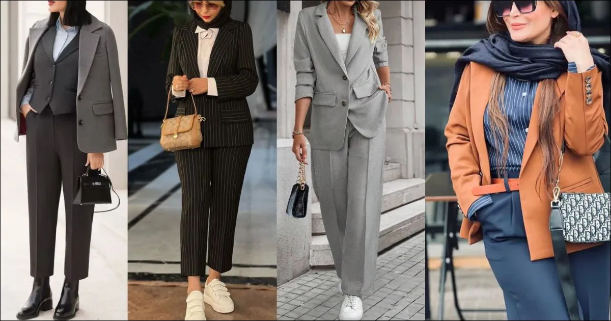 ایده ست لباس بهاری - استایل کلاسیک بهاری